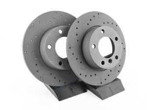 ES#3571146 - HTC4725 - E36 Z3 Front Talon Cross Drilled & Slotted Brake Rotors - Pair (286x12) - Upgrade to a slotted / cross-drilled rotor for improved braking - Hawk - BMW