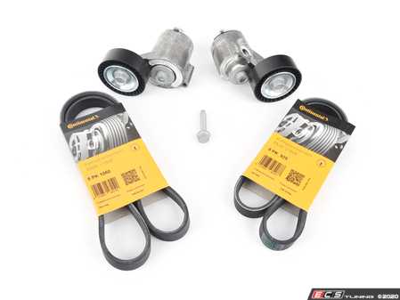 ES#2762720 - 07K903315TKT1 - Accessory Belt Kit - This comprehensive kit includes both tensioners and belts to get the job done right - Assembled By ECS - Volkswagen
