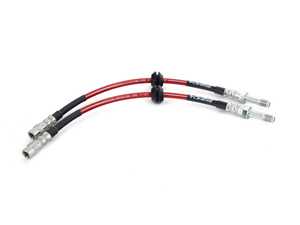 ES#4304858 - 007356LA03 - Exact-Fit Stainless Steel Brake Lines - Rear - DOT-compliant kit to improve pedal feel in your vehicle. - ECS - BMW