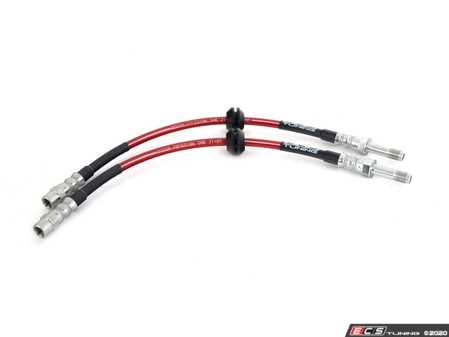 ES#4304858 - 007356LA03 - Exact-Fit Stainless Steel Brake Lines - Rear - DOT-compliant kit to improve pedal feel in your vehicle. - ECS - BMW