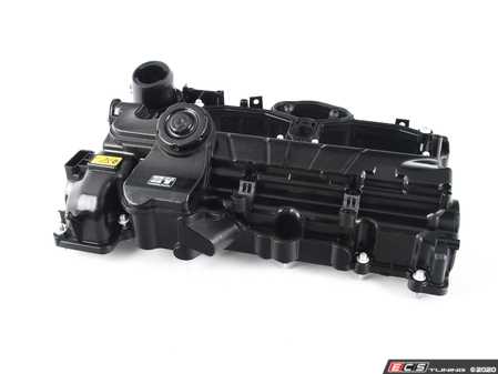 ES#4057178 - 11127588412 - Valve Cover - with PCV Valve - Eliminate oil and vacuum leaks with a brand new valve cover - includes a new integrated PCV Valve - Hamburg Tech - BMW