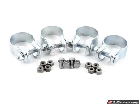 ES#2594098 - 07119905529KT2 - Rear Muffler Installation Kit - Includes mounting hardware and clamps - Assembled By ECS - BMW