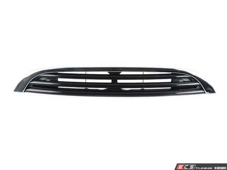 ES#4305499 - 51137133846SD - Upper Grille Full Section Black With Chrome Smooth Top *Scratch And Dent* - (NO LONGER AVAILABLE) - Restore you factory black MINI grille - Genuine MINI - 