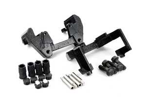 ES#4272292 - 34112282619KT1 - Front CSL/ZCP Bracket set with hardware  - Brackets to allow use of 345mm rotors, includes new guides, bushings and hardware - Assembled By ECS - BMW