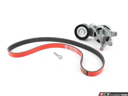 ES#4305020 - 06F9033151KT1 - Accessory Belt Kit With ECS Performance Kevlar Reinforced Accessory Belt - Keep your drive belt tight with an ECS Performance Kevlar Reinforced Accessory Belt, tensioner, and hardware. - Assembled By ECS - Audi Volkswagen