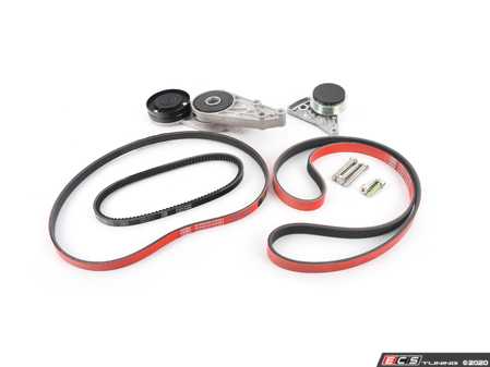ES#4305029 - 058903133DMTCKT2 -  Accessory Belt Kit With Tensioners & ECS Performance Kevlar Reinforced Accessory Belts - Keep your accessories running properly with new tensioners and drive belts - Assembled By ECS - Audi