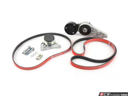 ES#4305030 - 058903133DKT4 -  Accessory Belt Kit With Tensioners & ECS Performance Kevlar Reinforced Accessory Belts - Keep your accessories running properly with new tensioners and drive belts - Assembled By ECS - Audi
