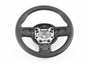 ES#2178694 - 32306798801 - JCW Steering Wheel Leather W/ Red Stitching - Leather steering wheel with JCW red sitching - Manuals - Genuine MINI - MINI