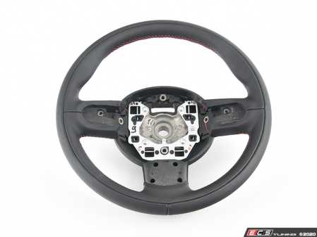 ES#2178694 - 32306798801 - JCW Steering Wheel Leather W/ Red Stitching - Leather steering wheel with JCW red sitching - Manuals - Genuine MINI - MINI