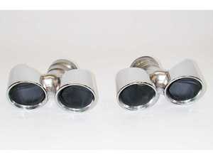 ES#4313672 - 9910800376 - 991.2 Quad Sport Exhaust Tips - Pair - Replaces stock tips on Porsche 991.2 and converts to sport package look. Polished T304 stainless steel with aircraft quality TIG welding. - Racing Dynamics - Porsche