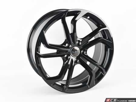 ES#4314833 - 698-1KT - 18" Style 698 - Set Of Four - 18"x8" ET45 5x112 - Gloss Black - Alzor - Audi Volkswagen
