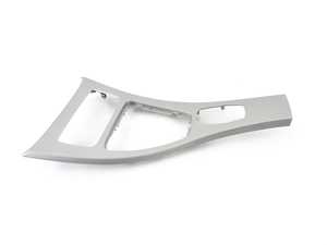 ES#1894280 - 51169197238 - Center Console Cover - Front - Satin Silver - Genuine BMW - BMW