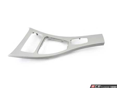 ES#1894280 - 51169197238 - Center Console Cover - Front - Satin Silver - Genuine BMW - BMW
