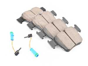 ES#3706939 - EUR1872 - Rear Euro Ceramic Brake Pad Set - Ceramic composite developed to meet low dust & noise requirements - Akebono - Mercedes Benz