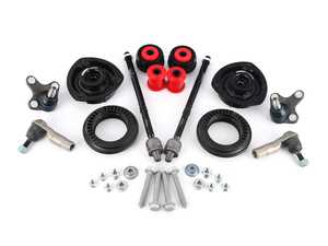 ES#4045573 - 5Q0412249EKT2 - Front Suspension Refresh Kit - Stage 2 - Featuring ECS upgraded strut mounts! Includes tie rods, strut bearings, ball joints and ECS polyurethane control arm bushing. - Assembled By ECS - Audi Volkswagen