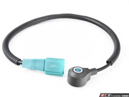 ES#4135457 - 06E905376A - Green Knock Sensor With Harness - 465mm - Detects engine ping for timing adjustment, 465mm length with green connector - Holstein - Audi Volkswagen