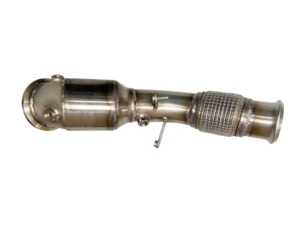 ES#4315330 - 11-065 - Active Autowerke Catted Race Downpipe - B46  - Strategically engineered to virtually eliminate the immensely restrictive characteristics of the factory downpipes - featuring a 4" high flow GESI catalytic converter - Active Autowerke - BMW