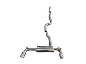 ES#4390864 - 11-565 - Active Autowerke Full Exhaust System - A90 Supra - The A90 Supra exhaust system features a single 3.5 midpipe with Brushed Stainless tips - Active Autowerke - BMW