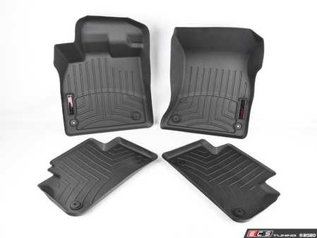 ES#3994406 - ZAW061541FDSP - Guard Mats Floor Liner Kit - Front & Rear - Raised edges help to contain snow, slush, mud and everyday spills. - Genuine Volkswagen Audi - Audi