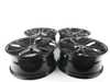 ES#4314833 - 698-1KT - 18" Style 698 - Set Of Four - 18"x8" ET45 5x112 - Gloss Black - Alzor - Audi Volkswagen