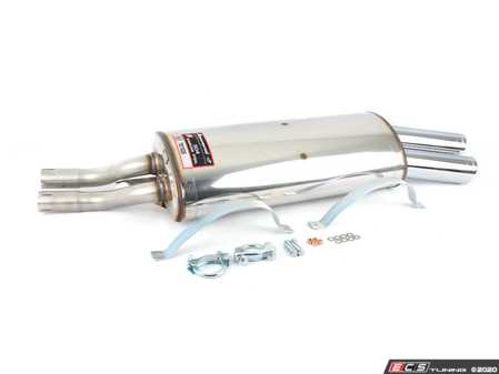 ES#3055855 - 781926 - Supersprint Sport Muffler (45mm) - Angled 76mm Tips - A fine tuned note and aggressive styling - requires Supersprint 781902 for installation - Supersprint - BMW