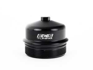 ES#4142074 - 006044LA01 - Billet Aluminum Oil Filter Cap - Black Anodized  - BMW uses a lot of plastic in their engine components to save weight and money. Unfortunately, plastic is damaged easily and the factory oil filter cap needs a special tool to remove. This cap is designed to use the original O-ring seal. - ECS - BMW