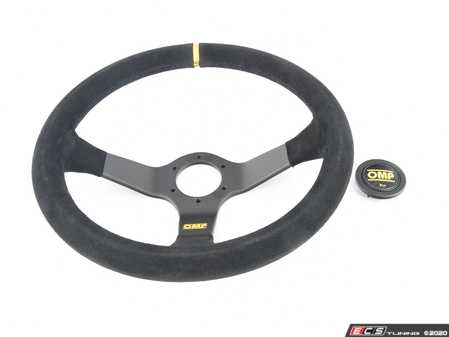ES#3192167 - OD/2028 - 350 Carbon RAcing Steering Wheel - Black suede - Universal sport steering wheel with a 350mm diameter. - OMP - BMW