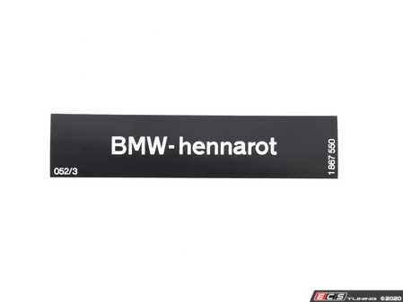 ES#78953 - 51141867550 - PLATE - Genuine BMW - BMW