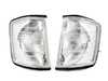 ES#2598243 - 50012015001191KT - Clear / White Front Flasher Set - Complete housing assemblies - Ready to install on your Mercedes - Bremmen Parts - Mercedes Benz