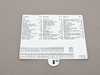 ES#165022 - 61136907364 - E39 Glove Box Fuse Label - English - Genuine BMW - BMW