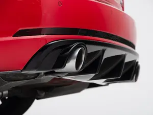 Audi B9 A4 S-Line Pre-Facelift Rear Diffuser - Gloss Black