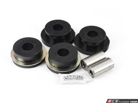 ES#4305559 - PFR5-4610M3BLK - E46 M3 Race Polyurethane Rear Subframe Bushing - Front Position Set - A more planted subframe means a more planted rear end and better handling - Powerflex Black Series - BMW