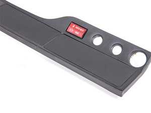 ES#4315542 - I23 - Rennline Heater Control Block-Off Plate - Powdercoated in a semi-textured black for a clean OEM look - Rennline - Porsche