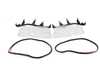 ES#4152107 - 63126929565KT2 - Xenon Headlight Lens Kit - Includes left and right Genuine BMW lens, cover strips, and after market sealing gaskets. - Assembled By ECS - BMW