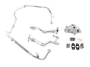 ES#4212703 - 11427577010KT1 - Turbo Oil Line Replacement Kit  - Replace leaking or damaged lines to ensure your turbos are well lubricated for long lasting life! - Assembled By ECS - BMW