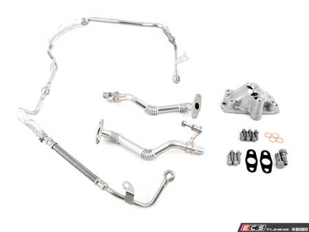 ES#4212702 - 11427577010KT - Turbo Oil Line Replacement Kit  - Replace leaking or damaged lines to ensure your turbos are well lubricated for long lasting life! - Assembled By ECS - BMW