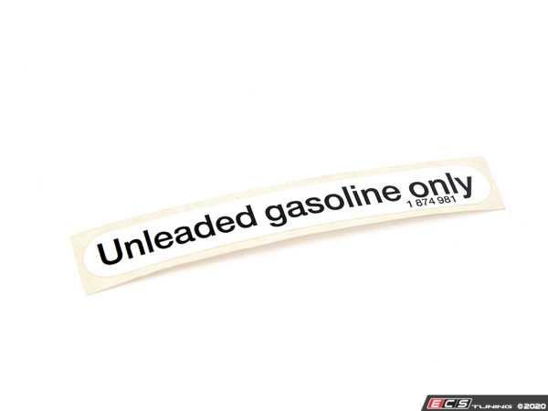 Genuine BMW - 51141874981 - TAG-UNLEADED FUEL (51-14-1-874-981)