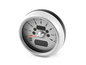 ES#171229 - 62116936295 - Revolution Counter Silver - Steering Column - Mounts to the top of the steering column and displays revs - Genuine MINI - MINI