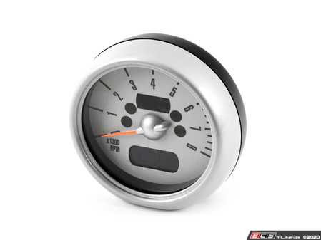 ES#171229 - 62116936295 - Revolution Counter Silver - Steering Column - Mounts to the top of the steering column and displays revs - Genuine MINI - MINI
