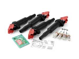 ES#4067055 - 12138616153KT4 - Performance Ignition Service Kit - Everything you need to service your ignition system including NGK spark plugs and Bav Auto ignition coils - Assembled By ECS - BMW