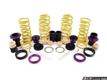 ES#3427376 - 253100AU - KW H.A.S. - Height Adjustable Spring Kit - Retains the use of your factory shocks while providing the ability to adjust ride height from 0.8" to 1.8" Front 1.0" to 1.8" Rear - KW Suspension - Audi