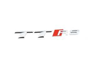 ES#3233352 - 8S08537402ZZ - 'TTRS' Trunk Emblem - Rear chrome 'TTRS' emblem located on the trunk lid - Genuine Volkswagen Audi - Audi