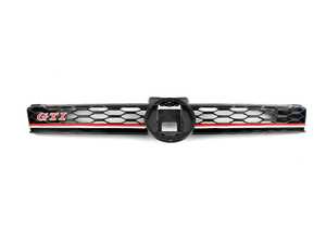 ES#3649321 - 5G0853651CMCEE - MK7.5 GTI Radiator Grille  - Gloss black honeycomb with "Tornado Red" strip with "GTI" badge. VW badge sold separately. - Genuine Volkswagen Audi - Volkswagen