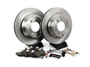 ES#3159442 - KOE5312 - Rear Brake Service Kit Autospecialty OE Replacement Brake - (330x28) - Stock replacement brake kit with hardware, featuring OE replacement brake rotors and ceramic pads - Power Stop - Audi Volkswagen Porsche