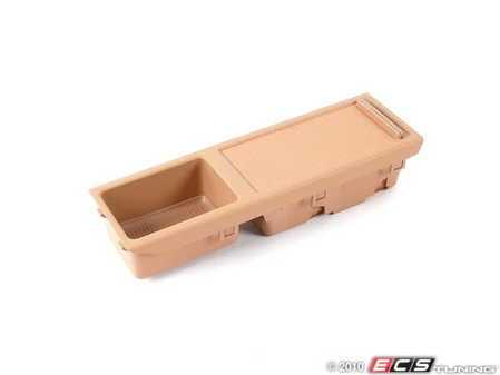 ES#83032 - 51167038325 - E46 Center Console Storage - Beige - (NO LONGER AVAILABLE) - Replaces the center cup holder with a convenient storage compartment - Genuine BMW - 