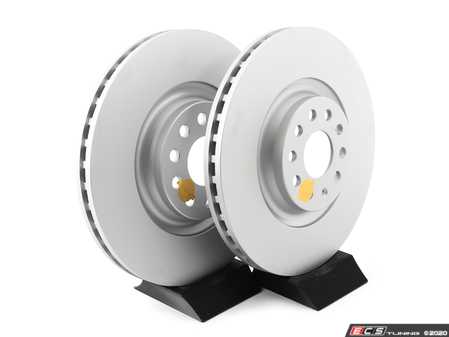 ES#3999990 - ebr1497evcKT - Evolution Coated Front Brake Rotor - Pair (340x30) - Evolution Coated rotors are manufactured with our Tru-Cast&trade; technology, resulting in a precision cast and precision machined product. - Power Stop - Audi Volkswagen