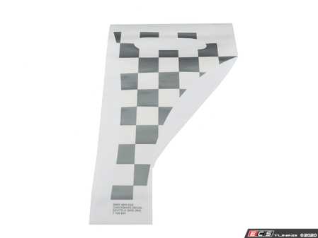 ES#79323 - 51147168904 - Side Decal Right - Checkmate - Used on the front quarter panel - Genuine MINI - MINI