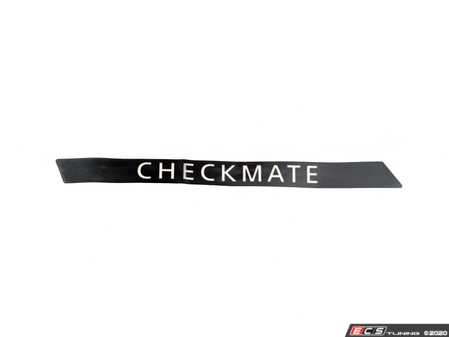 ES#79319 - 51147168900 - Side Decal Right - Checkmate - Used on the front quarter panel - Genuine MINI - MINI