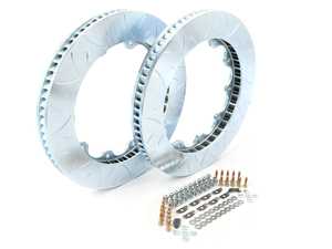 ES#3970516 - 906570-906571KT - Brembo Type 3 Slotted Rotor Re-Ring Kit - 355x32mm  - Kit includes new rotor rings and rotor hat hardware kits for *Type 3* slotted 355x32mm Brembo brake kits - Brembo - Audi
