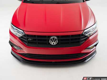 ES#3659766 - 027360ecs01KT -  MK7 Jetta 1.4T Gloss Black Front Lip Spoiler  - In-house engineered to upgrade your exterior styling - ECS - Volkswagen